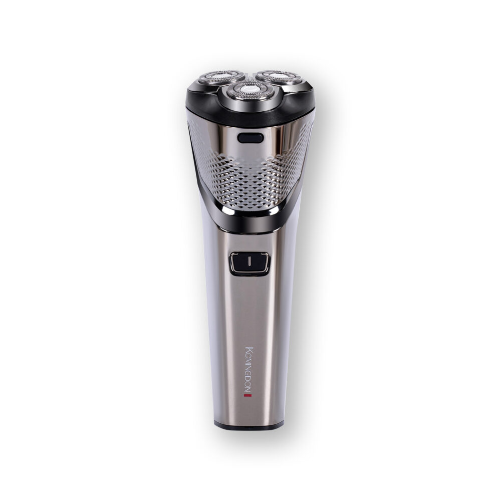 Three blade rotating men's electric shaver