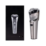 Three blade rotating men's electric shaver