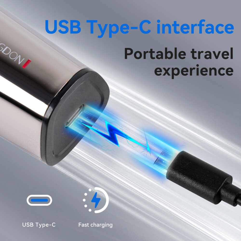 Three blade rotating men's electric shaver