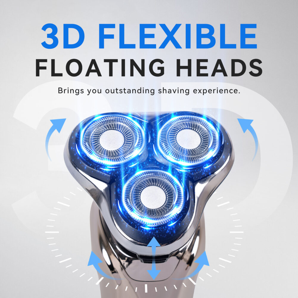 Three Blade Electric Shaver Precision Shaving Experience