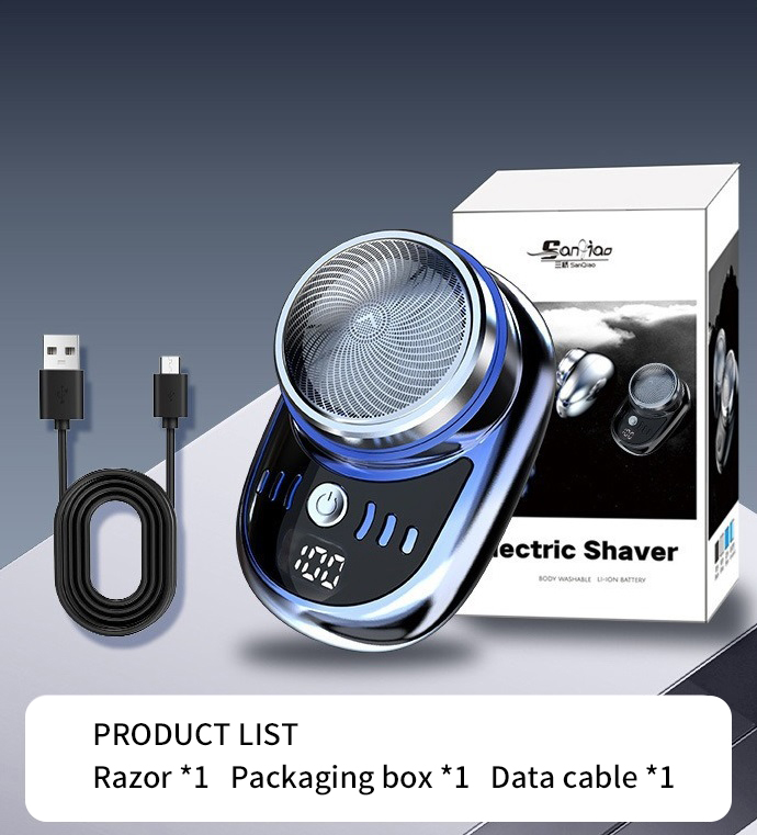 Mini rechargeable electric shaver