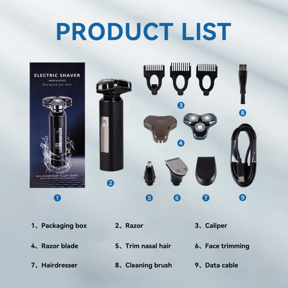 Men's aluminum alloy electric shaver