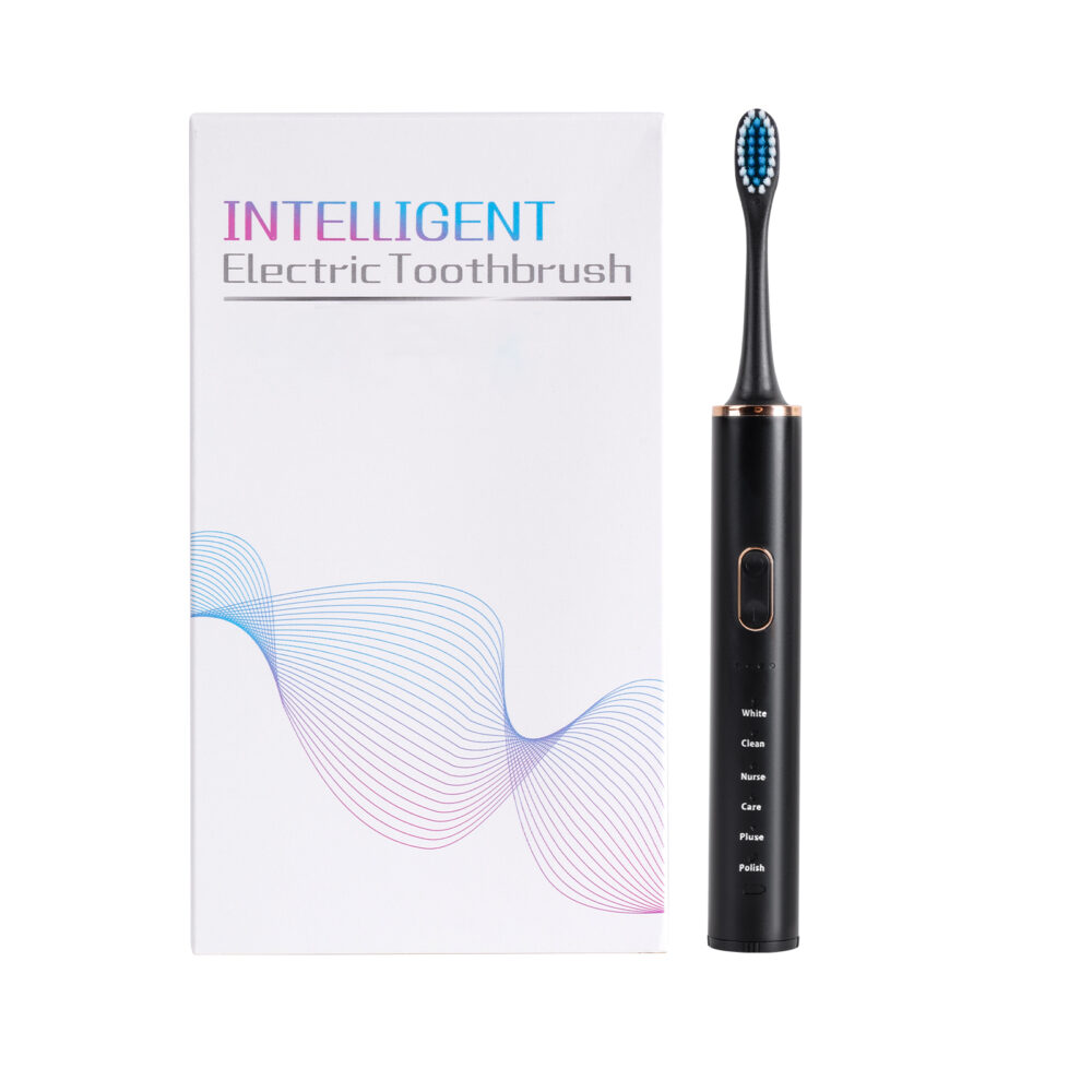 Waterproof sonic soft bristled rechargeable electric toothbrush
