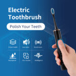 Waterproof sonic soft bristled rechargeable electric toothbrush