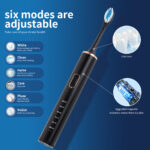 Waterproof sonic soft bristled rechargeable electric toothbrush