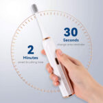 Automatic intelligent waterproof soft bristled sonic electric toothbrush