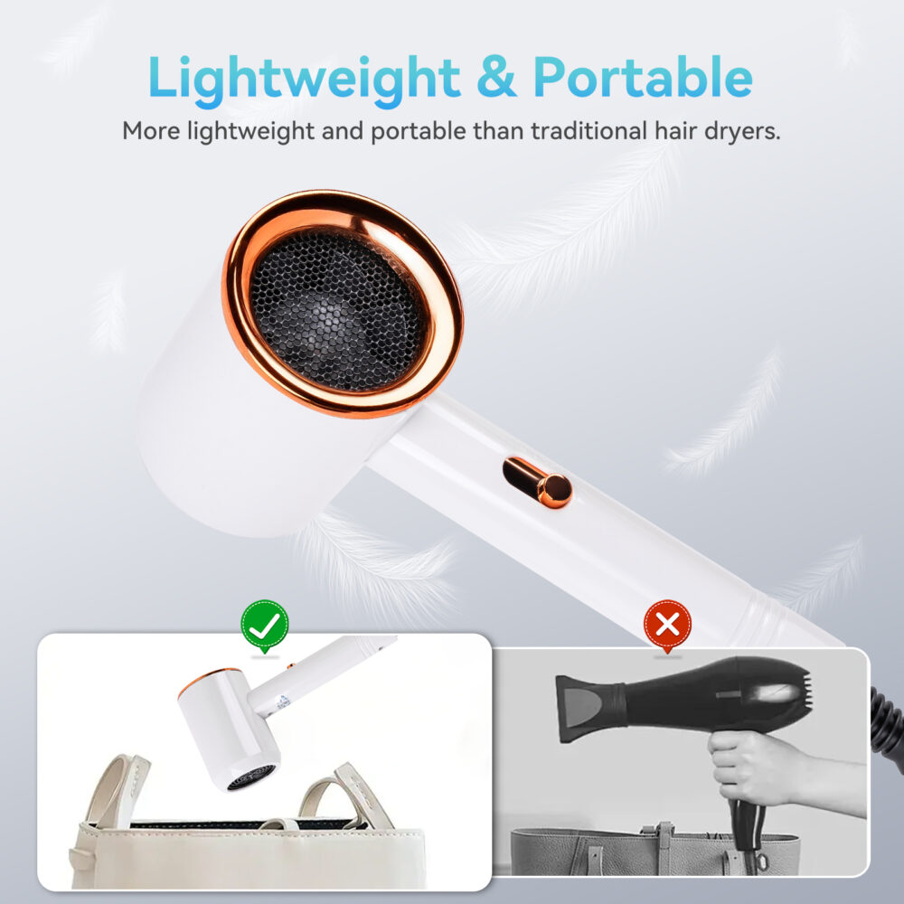 Negative ion hair care high-power hair dryer