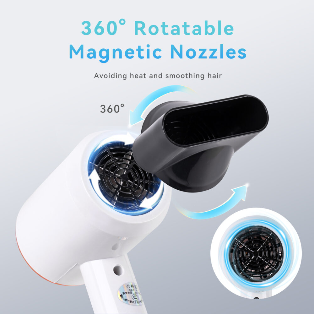 Negative ion hair care high-power hair dryer