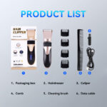 Electric Hair Cutter Machine Type c Rechargeable Professional Wireless Electric Hair Trimmer