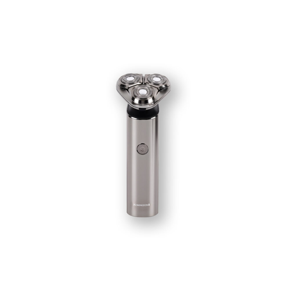Intelligent floating rotating three blade shaver