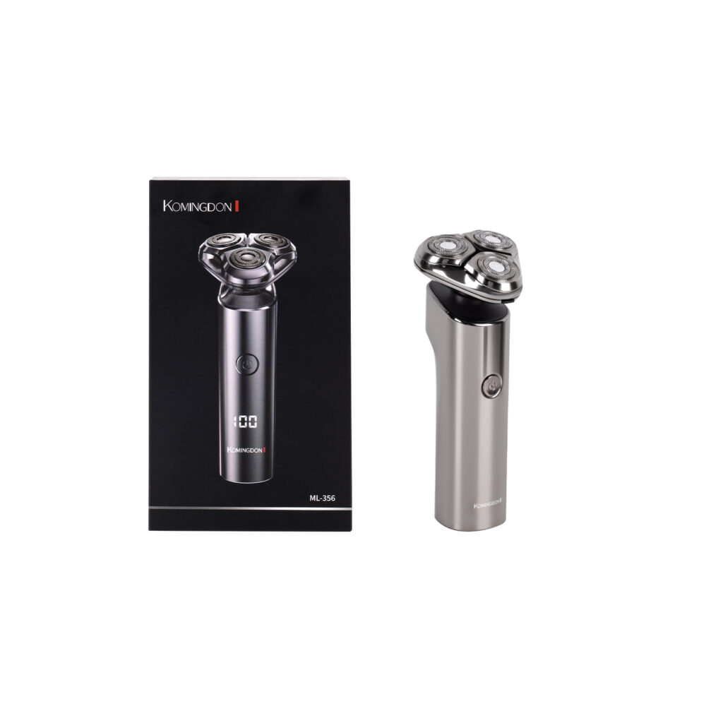 Intelligent floating rotating three blade shaver