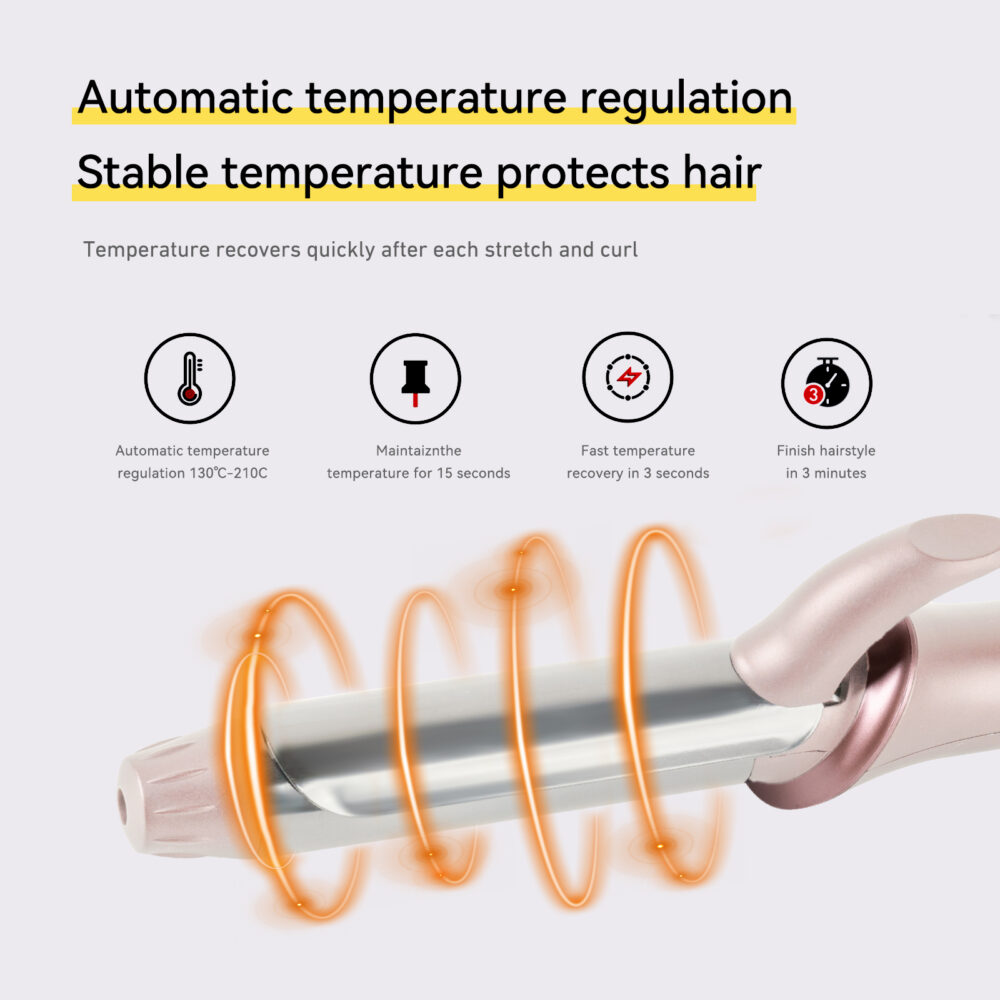 Household electric curling iron, dual-use for straight hair and curly hair