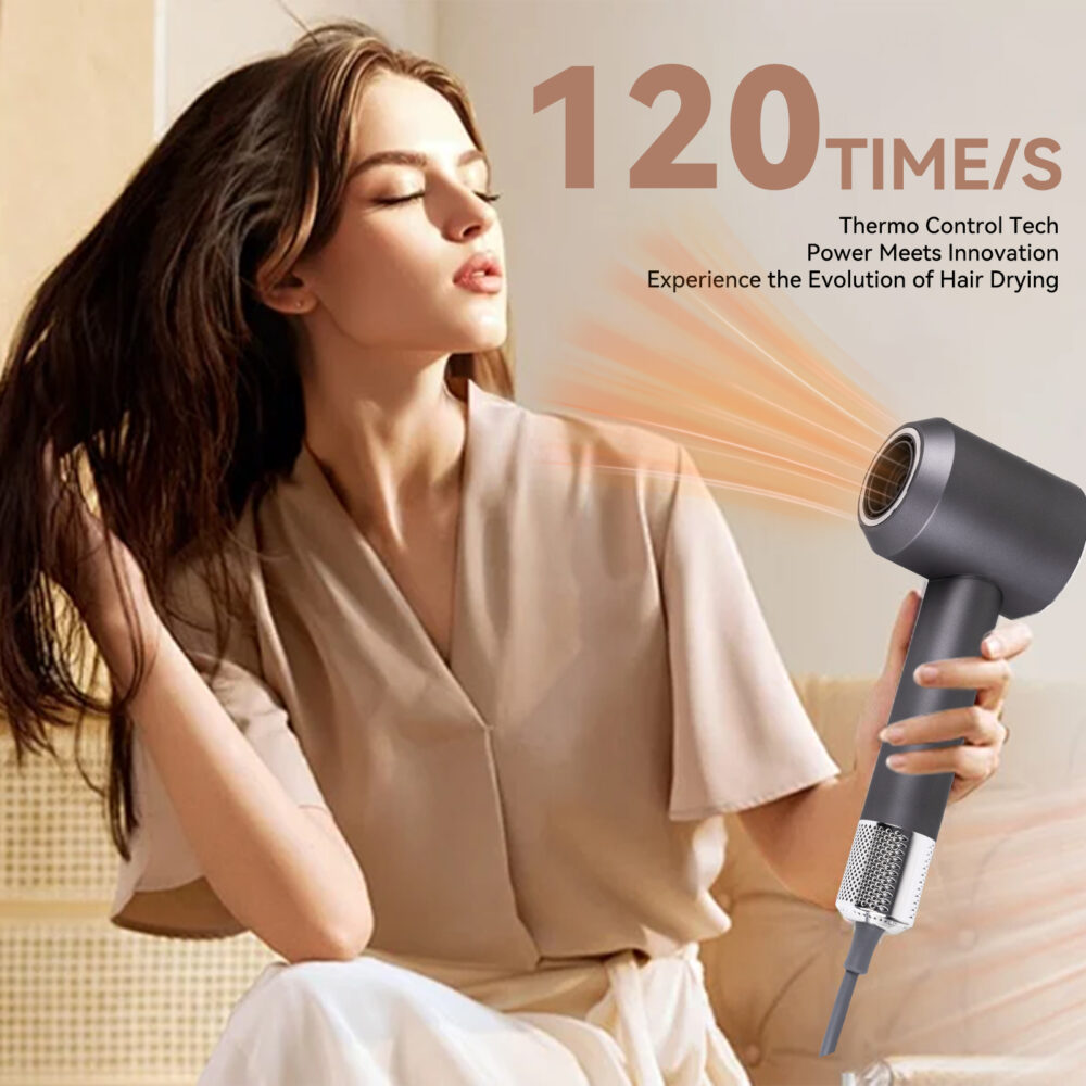 Negative ion high-speed hair dryer