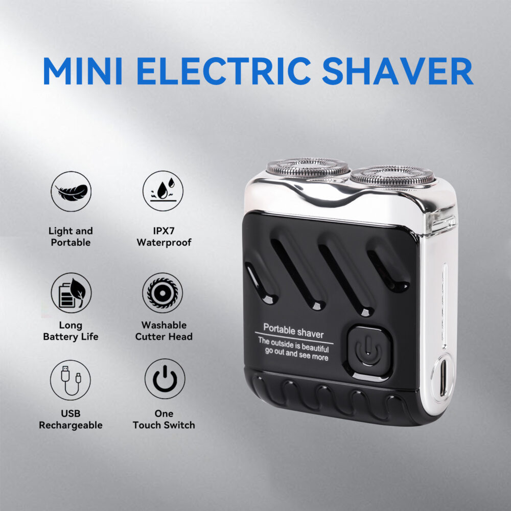Mini shaver is convenient to carry for travel and business purposes