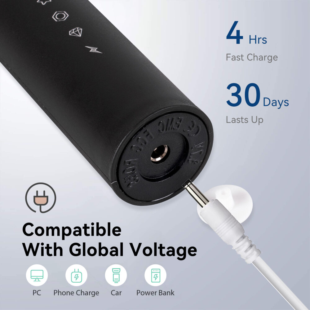 Soft bristled automatic sonic charging intelligent electric toothbrush