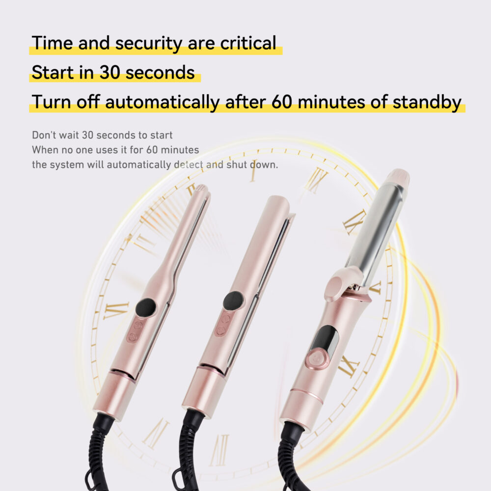 Household electric curling iron, dual-use for straight hair and curly hair