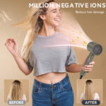 High power high-speed household quick drying hair dryer with negative ion hair care