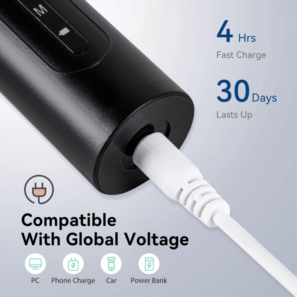 Electric toothbrush rechargeable adult soft bristled automatic sound wave