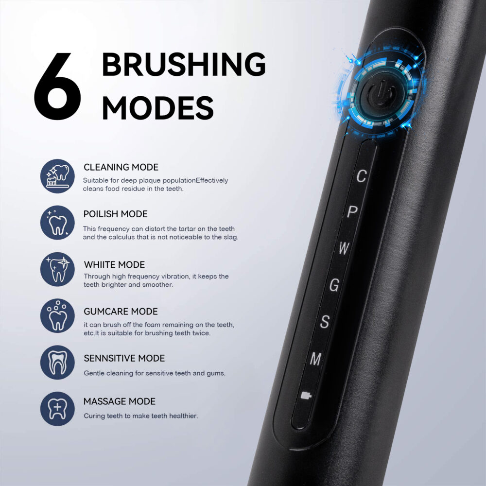 Electric toothbrush rechargeable adult soft bristled automatic sound wave