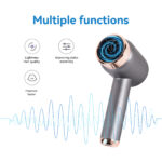 Rechargeable hair dryer, household high-speed negative ion wireless hair dryer