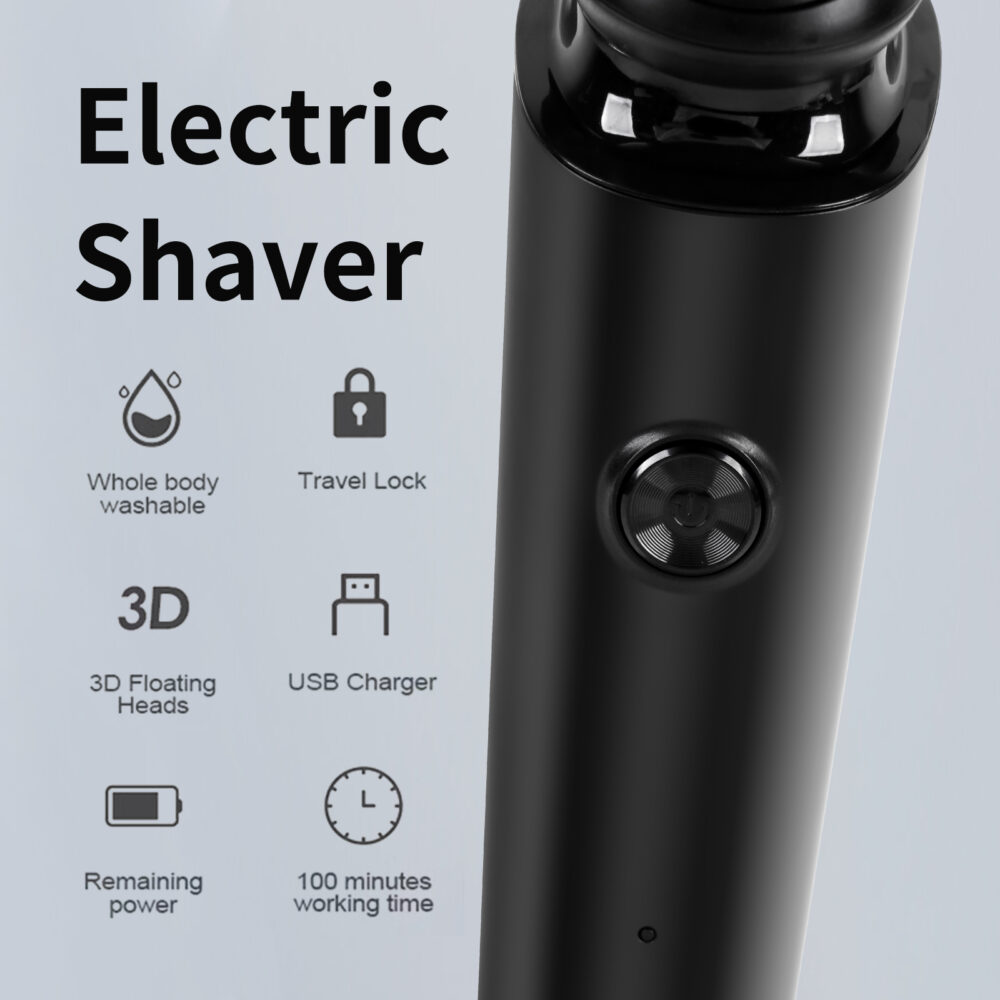 Men's portable rechargeable electric shaver