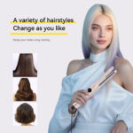 Household electric curling iron, dual-use for straight hair and curly hair