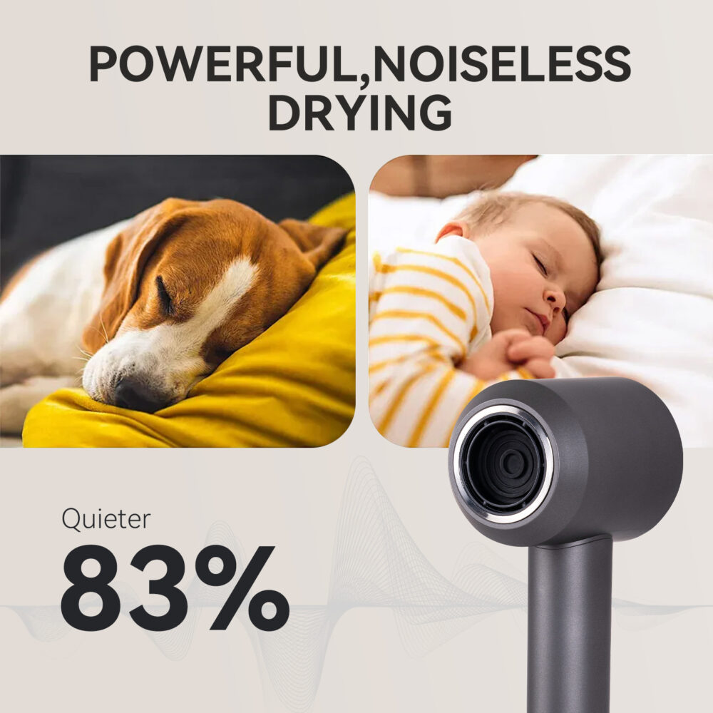 Negative ion high-speed hair dryer