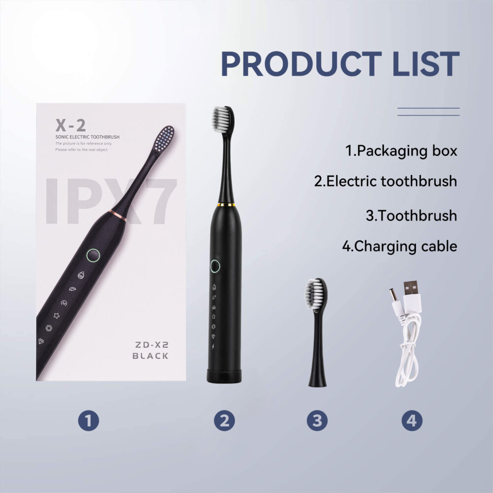 Soft bristled automatic sonic charging intelligent electric toothbrush