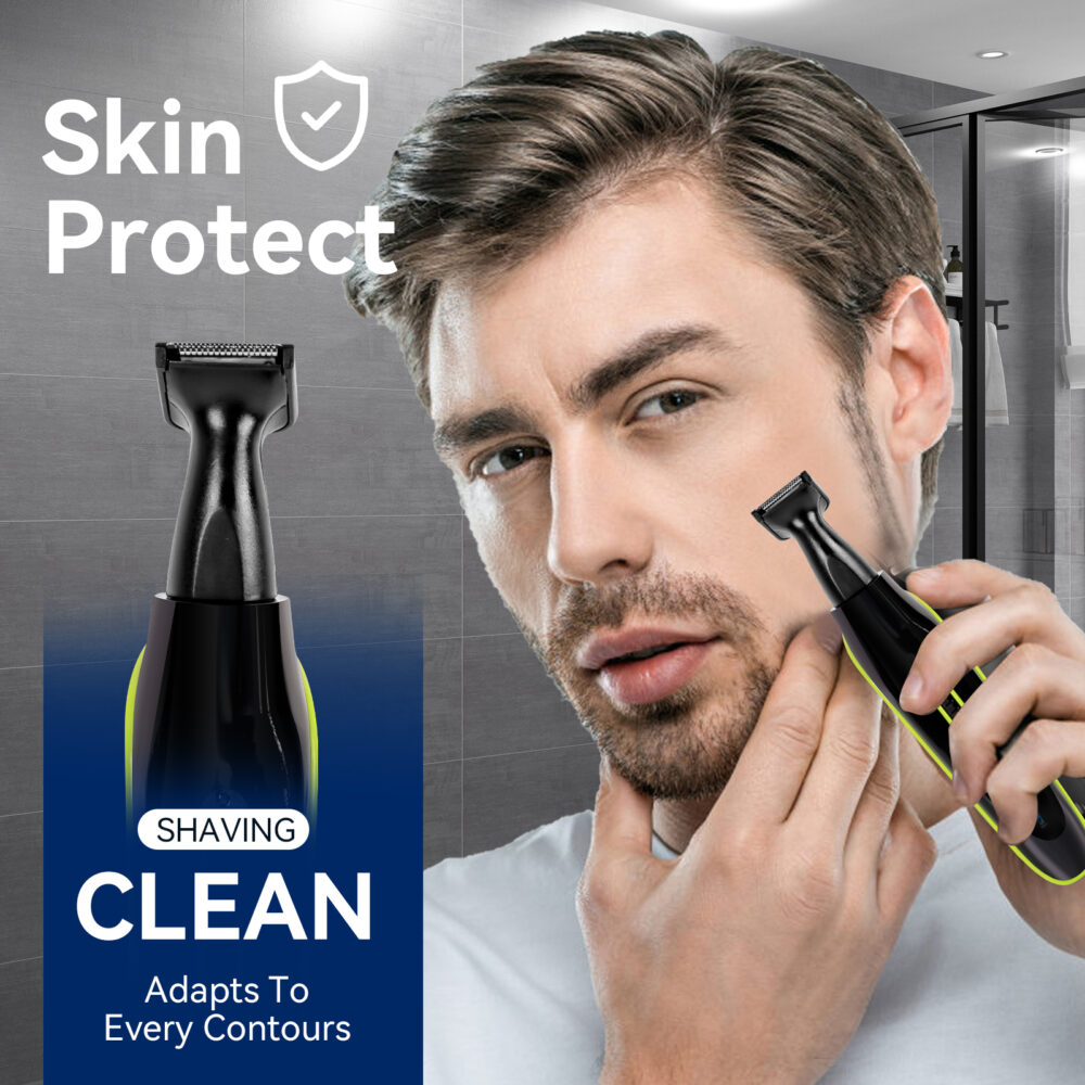 Electric nose hair trimmer set for men, multifunctional five in one