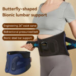 Ergonomic Lumbar Support Belt - Adjustable Back Brace for Pain Relief & Posture Correction