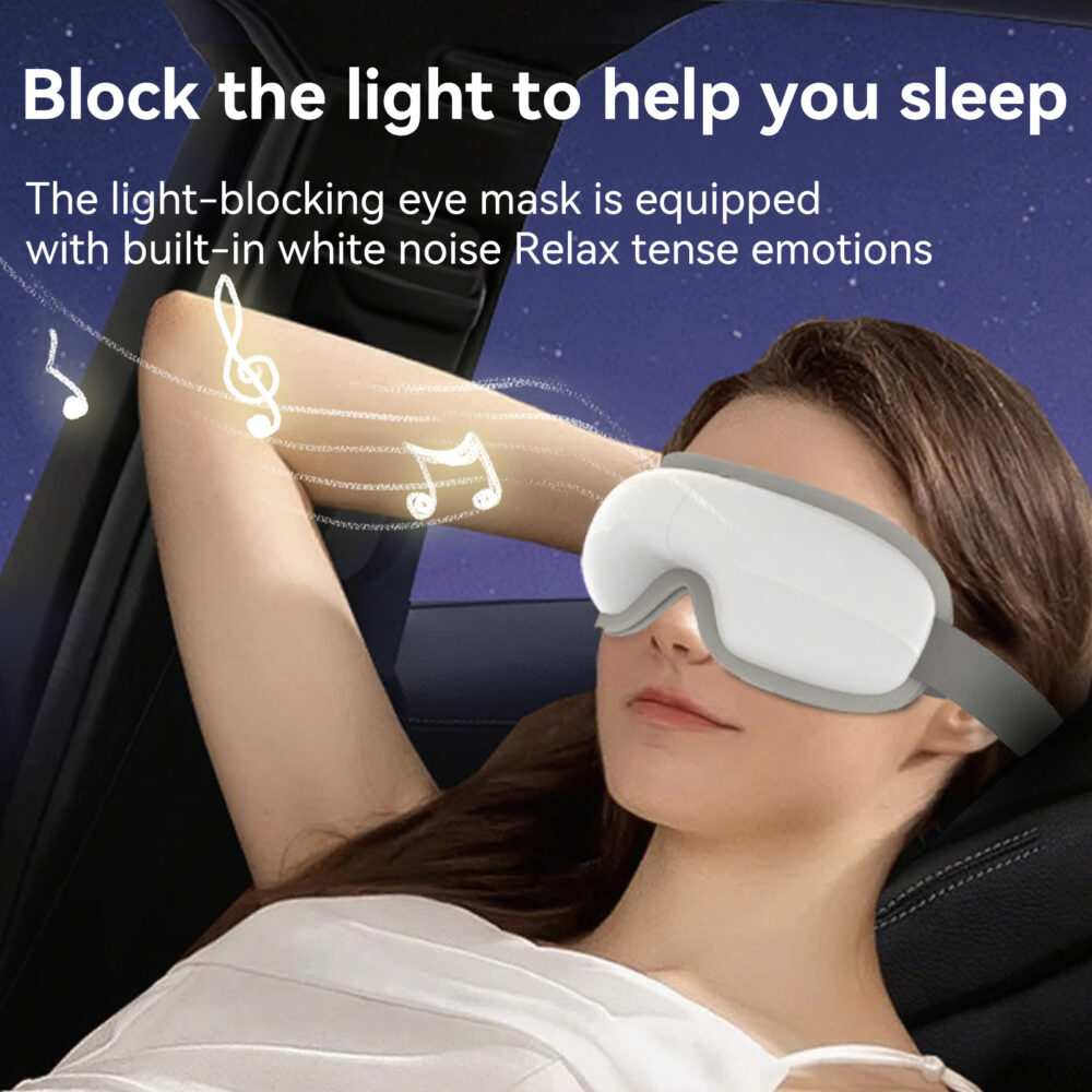 Smart Eye Massager with Heat & Vibration for Eye Fatigue Relief