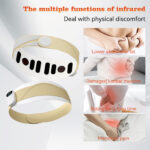 Smart Waist Massager & Support Belt with LED Display - Electric Lumbar Therapy Device for Pain Relief & Comfort