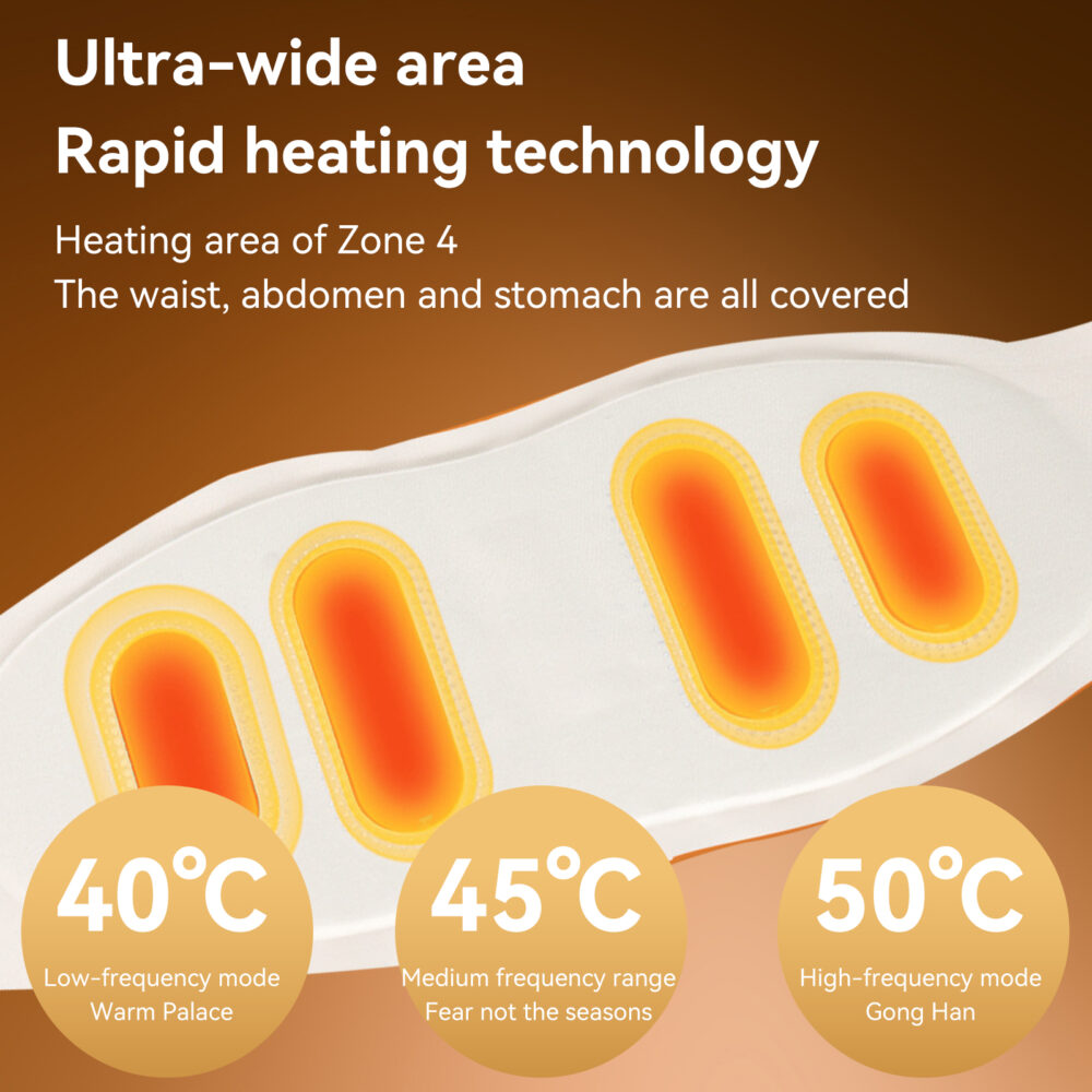 Smart Waist Massager Belt with Remote Control - Electric Lumbar Massage Device for Pain Relief & Relaxation