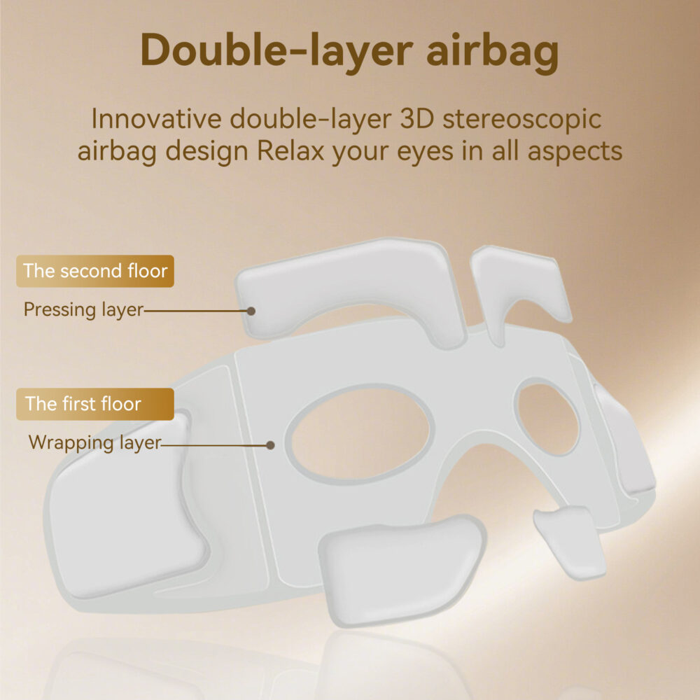 Smart Eye Massager with Heat & Vibration for Eye Fatigue Relief