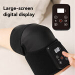 Wireless Knee Massager with Heat & Vibration, Adjustable Knee Brace for Knee Pain Relief