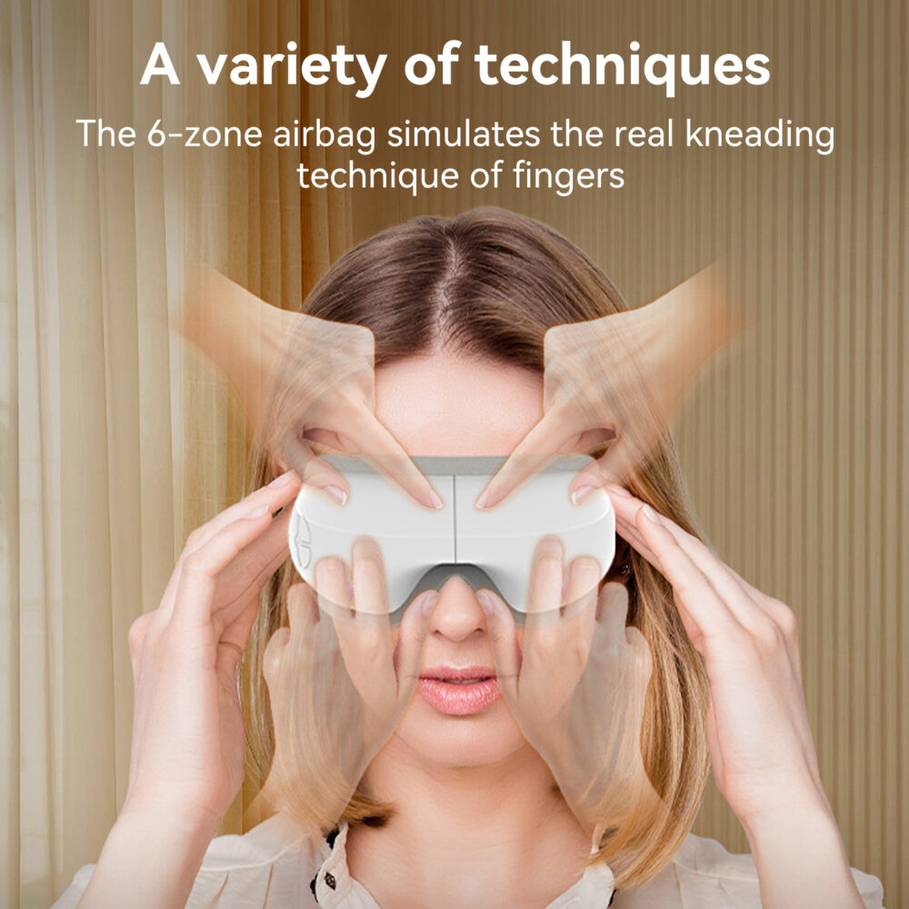 Smart Eye Massager with Heat & Vibration for Eye Fatigue Relief