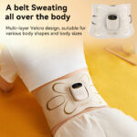 Smart Lumbar Massager with LED Display - Electric Waist Massage Device for Pain Relief & Relaxation