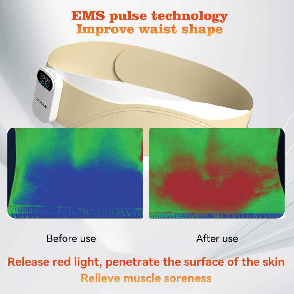 Smart Waist Massager & Support Belt with LED Display - Electric Lumbar Therapy Device for Pain Relief & Comfort